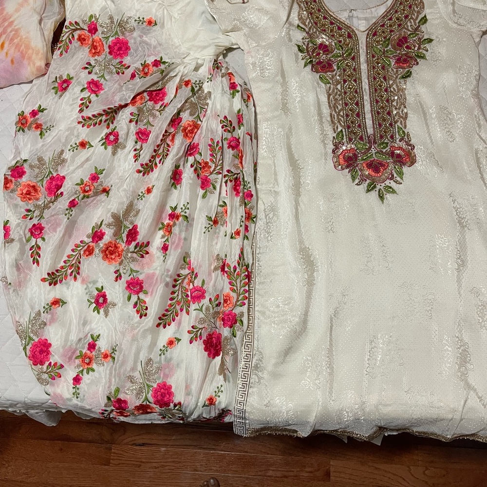 Silk suit patiala embroidery salwar